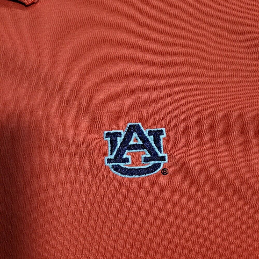 Auburn Tigers Shirt Mens XL Orange NCAA Golf Columbia Omni Wick Polo Performance - Picture 2 of 9
